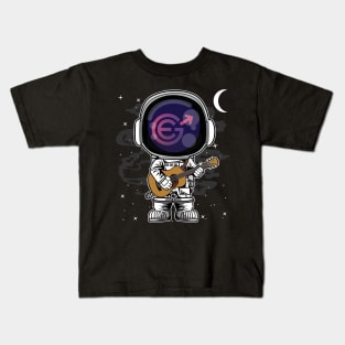 Astronaut Guitar Evergrow EGC Coin To The Moon Crypto Token Cryptocurrency Blockchain Wallet Birthday Gift For Men Women Kids Kids T-Shirt